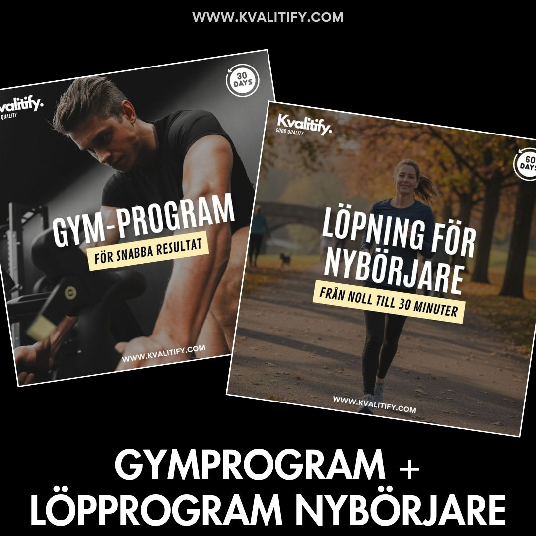 Gymprogram dam/herr + Löpprogram nybörjare
