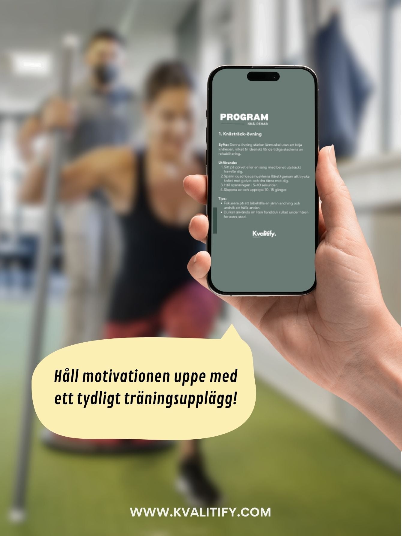 Komplett program för Knärehab