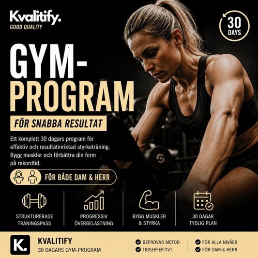 Gymprogram för dam och herr – kvinna som styrketränar