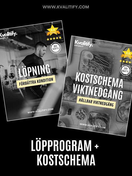 Löpprogram + Kostschema viktnedgång