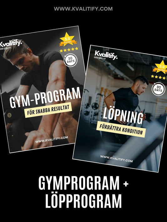 Gymprogram dam/herr + Löpprogram kondition