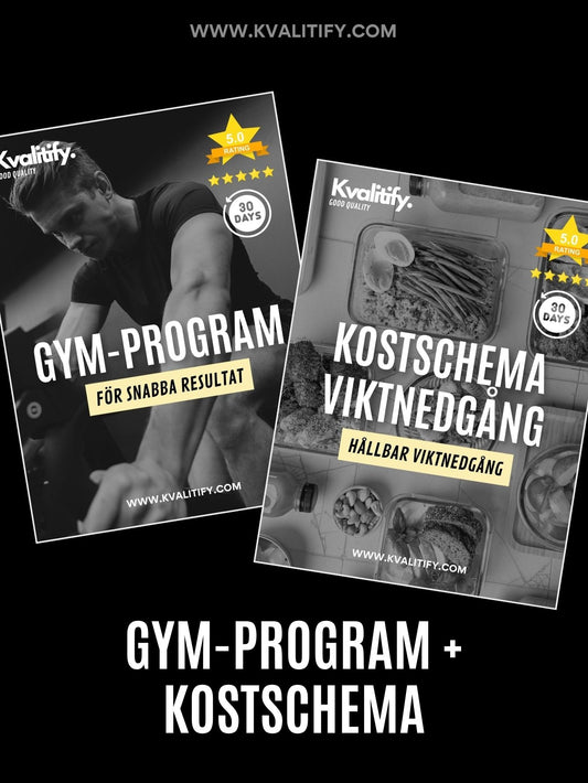 Gym-program + Kostschema viktnedgång