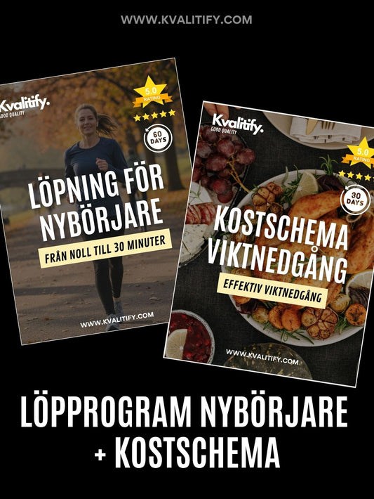Löpprogram nybörjare + Kostschema