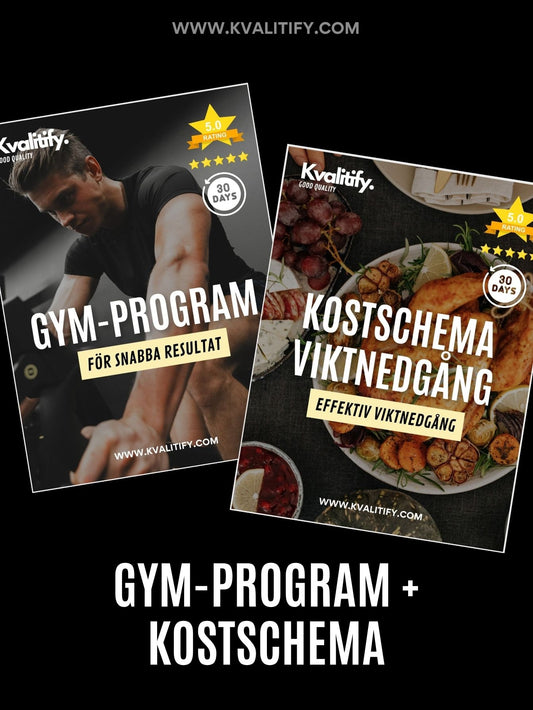 Gymprogram dam/herr + Kostschema viktnedgång