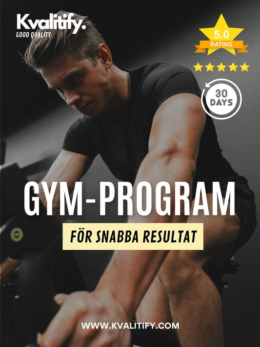 Program dam/herr för gym - Bygg muskler snabbt