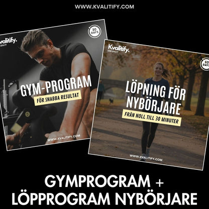 Gymprogram dam/herr + Löpprogram nybörjare