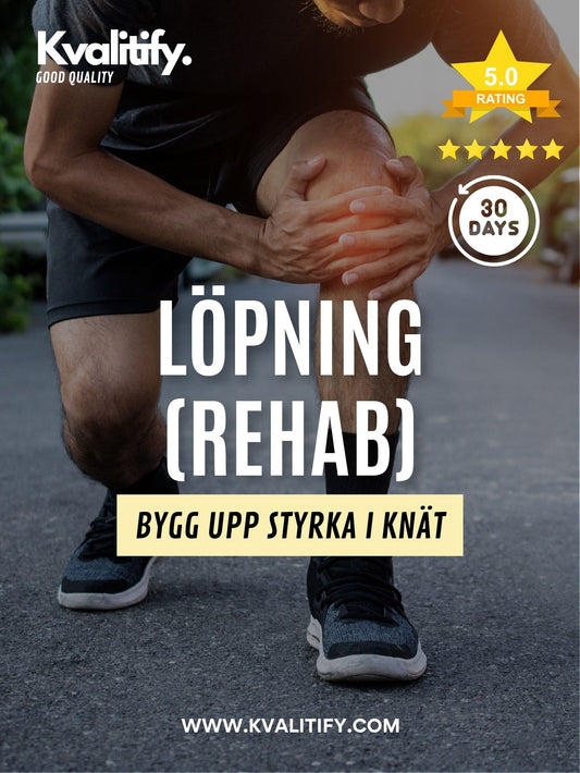 Löp-program anpassat för att bygga upp knä