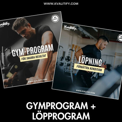 Gymprogram dam/herr + Löpprogram kondition