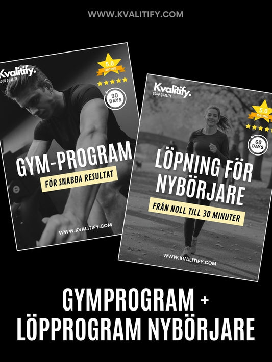 Gymprogram + Löpprogram nybörjare