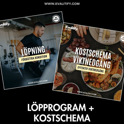 Löpprogram + Kostschema viktnedgång
