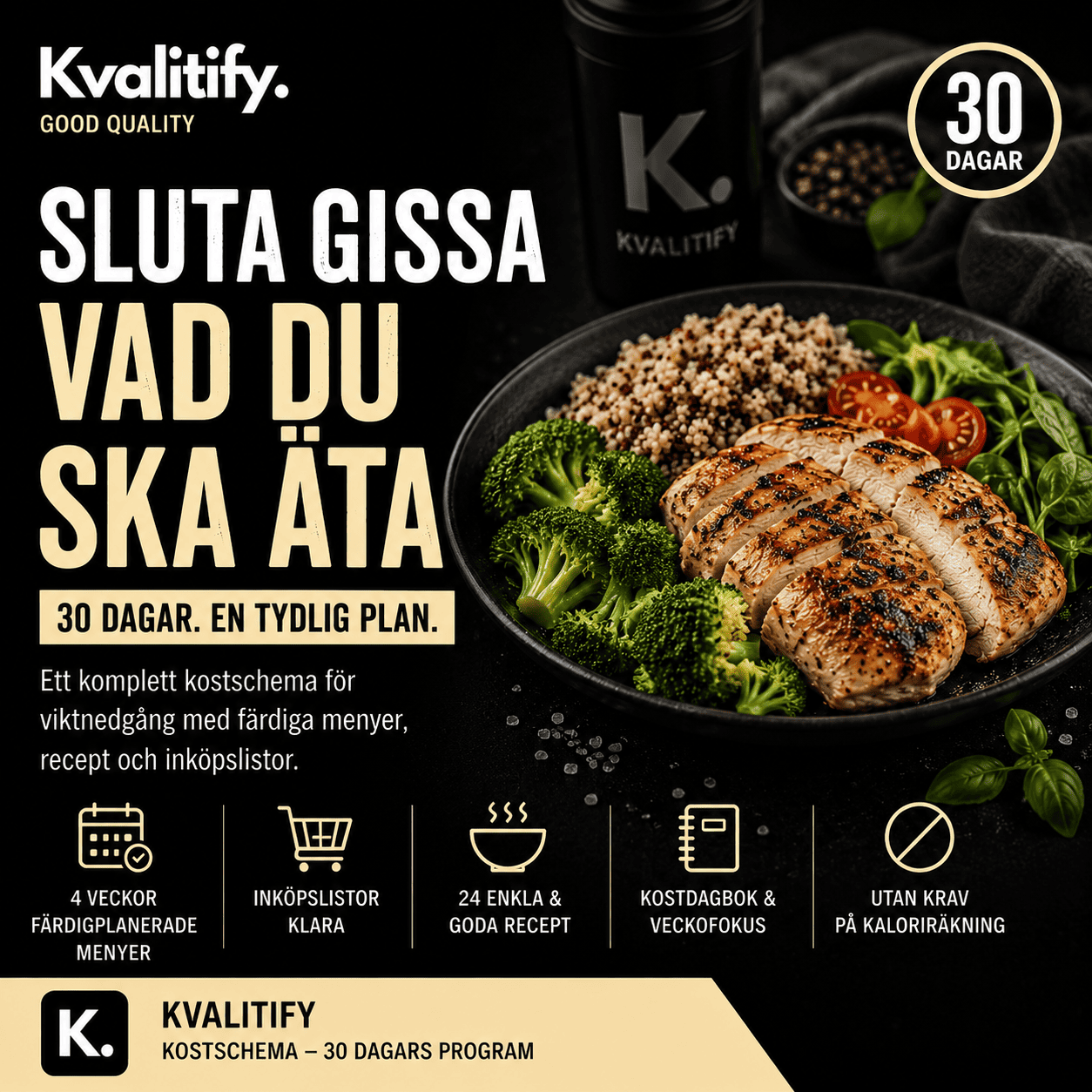 Kostschema - för snabb & effektiv viktnedgång