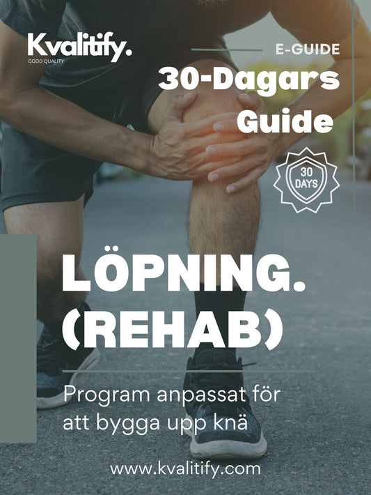 E-guide - Löpning med ont i knät - 30 Dagars program anpassat för att bygga upp knä