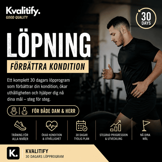 Löpprogram för att förbättra din kondition