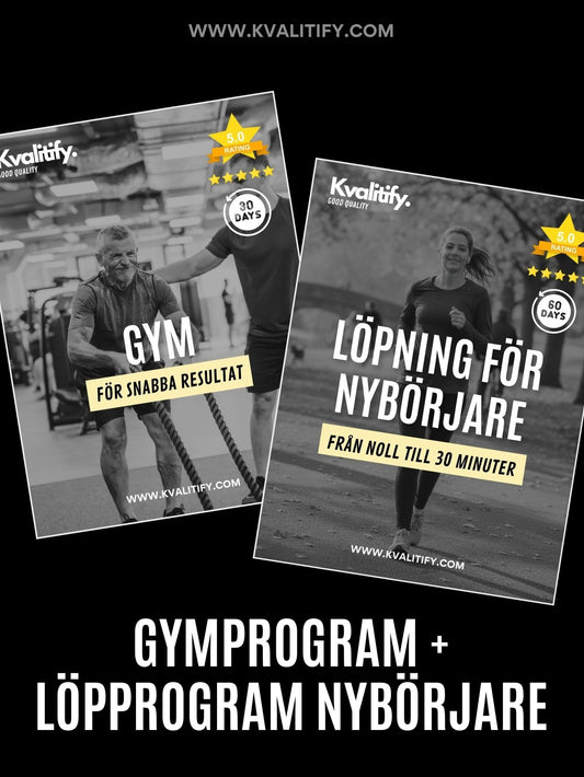Gymprogram + Löpprogram nybörjare