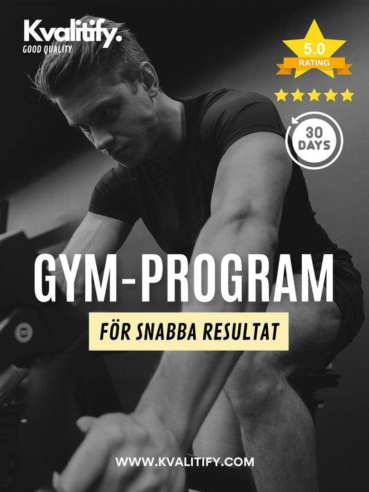 Program för gym - Bygg muskler snabbt