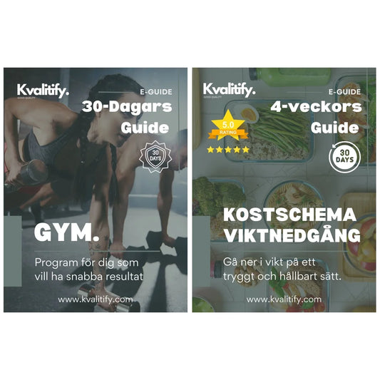 Gym-program+Kostschema - Köp dessa två ihop få 28% extra rabatt på hela köpet
