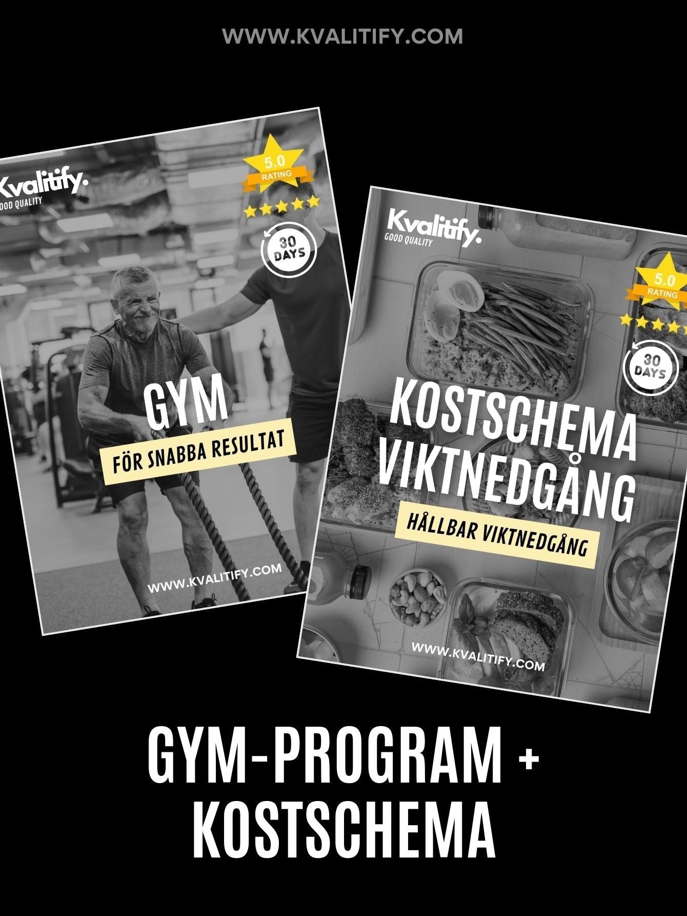 Gym-program + Kostschema viktnedgång